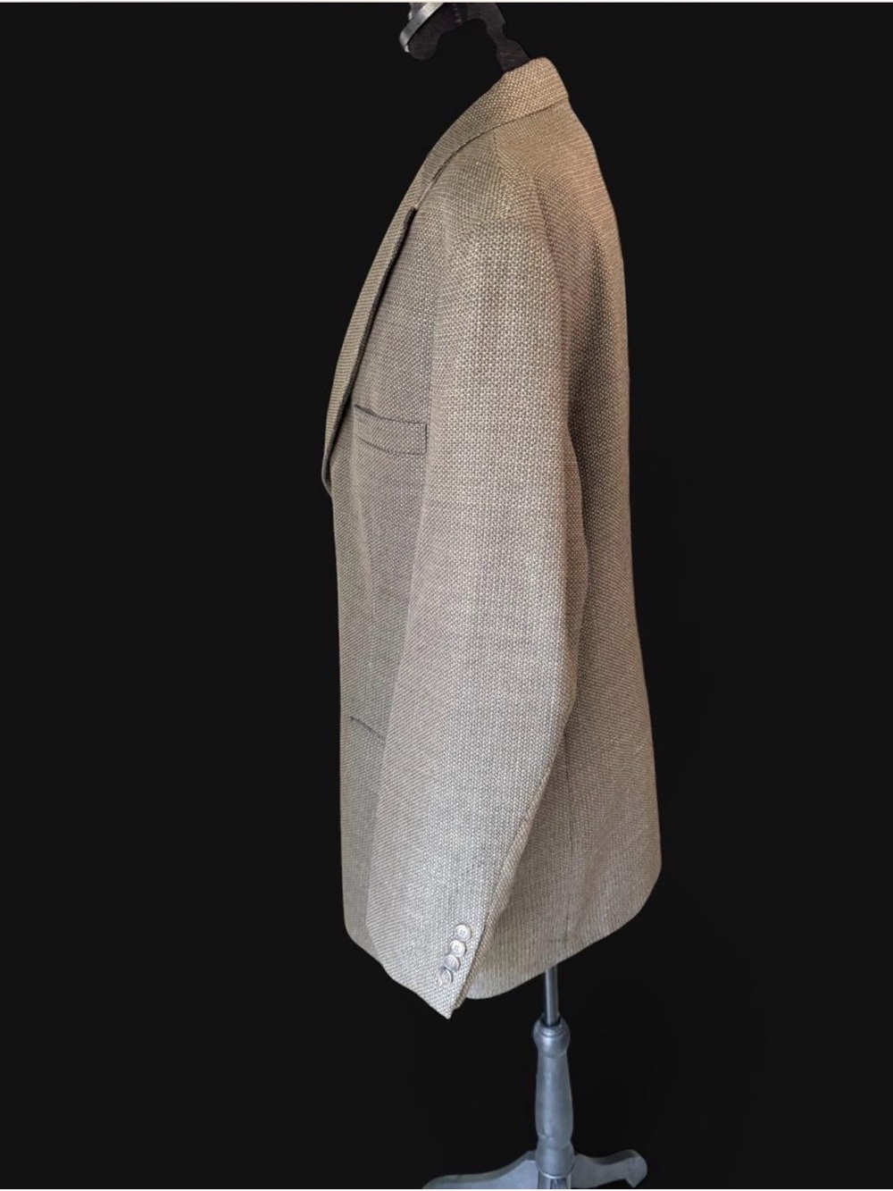 Haggar Collections Men’s Brown Textured Sport Coat Blazer 2 Button Classic - Picture 3 of 6